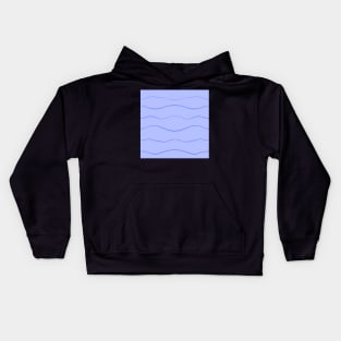 Pastel Purple Waves Kids Hoodie